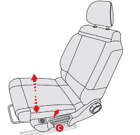 Citroen C3 Aircross: Ustawienia - Siedzenia Przednie - Ergonomia I Komfort - Citroen C3 Aircross - Instrukcja Obslugi